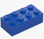 Preview: BRICK 2x4 Blau 1Box à 50Stk.