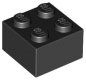 Preview: BRICK 2x2 Schwarz