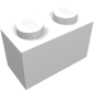 Preview: BRICK 1x2 - Weiss - 1Box à 20Stk.