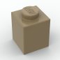 Preview: BRICK 1x1 -  Beige -1Box à 30Stk.