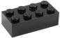 Preview: BRICK 2x4 Schwarz1Box à 50Stk.