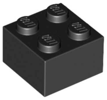 BRICK 2x2 Schwarz