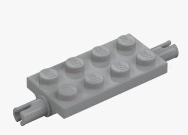 WHEEL SUSPENSION 2X4 W/ SNAP - hellgrau - 1 Pack à 10 Stk.