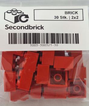 BRICK 2x2 Rot à 30Stk.