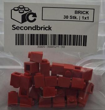 BRICK 1x1 -  Rot -1Box à 30Stk.