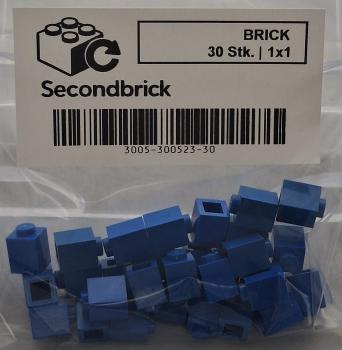 BRICK 1x1 -  Blau -1Box à 30Stk.