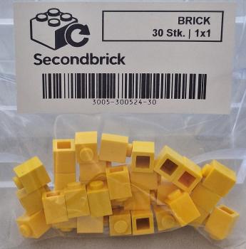 BRICK 1x1 Gelb à 30Stk.