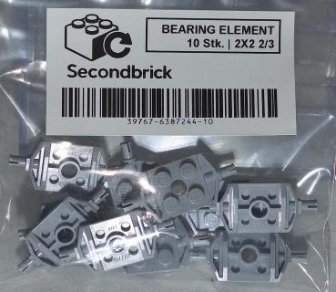 BEARING ELEMENT 2X2, DOUBLE  - hellgrau-- 1Box à 10Stk.