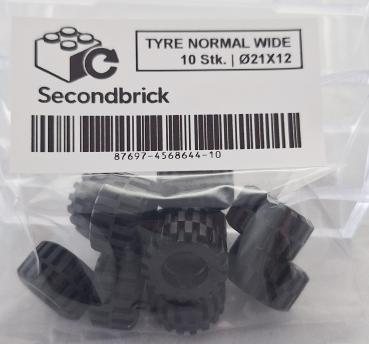 TYRE NORMAL WIDE | 21x12 - Schwarz - 1Box à 10Stk