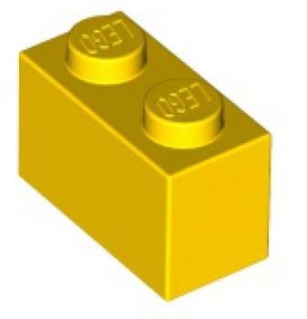 Preview: BRICK 1x2 - Gelb - 1Box à 20Stk.