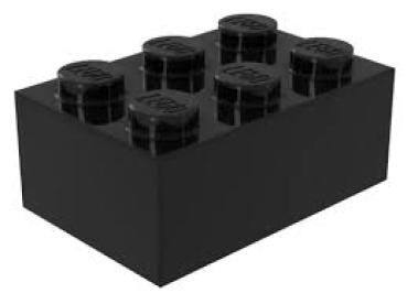 BRICK 2x3 - Schwarz -- 1Box à 20Stk.