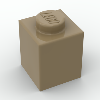 BRICK 1x1 -  Beige -1Box à 30Stk.