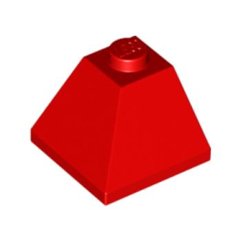 CORNER BRICK 2X2/45° OUTSIDE - Rot - 1Box à 20Stk.