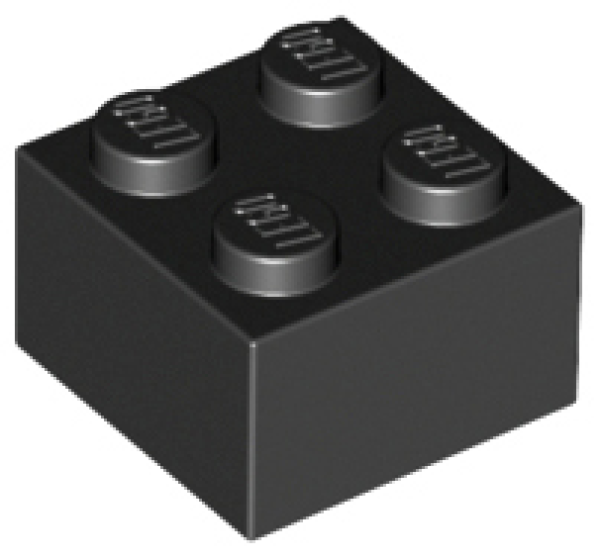 BRICK 2x2 Schwarz