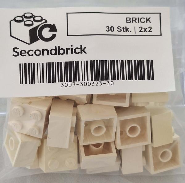 BRICK 2x2 Weiss à 30Stk.