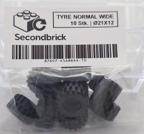 TYRE NORMAL WIDE | 21x12 - Schwarz - 1Box à 10Stk