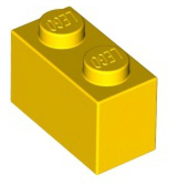 BRICK 1x2 - Gelb - 1Box à 20Stk.