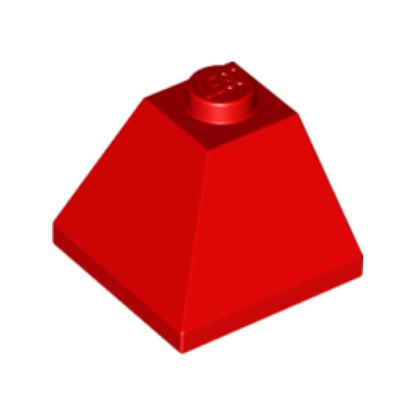 CORNER BRICK 2X2/45° OUTSIDE - Rot - 1Box à 20Stk.